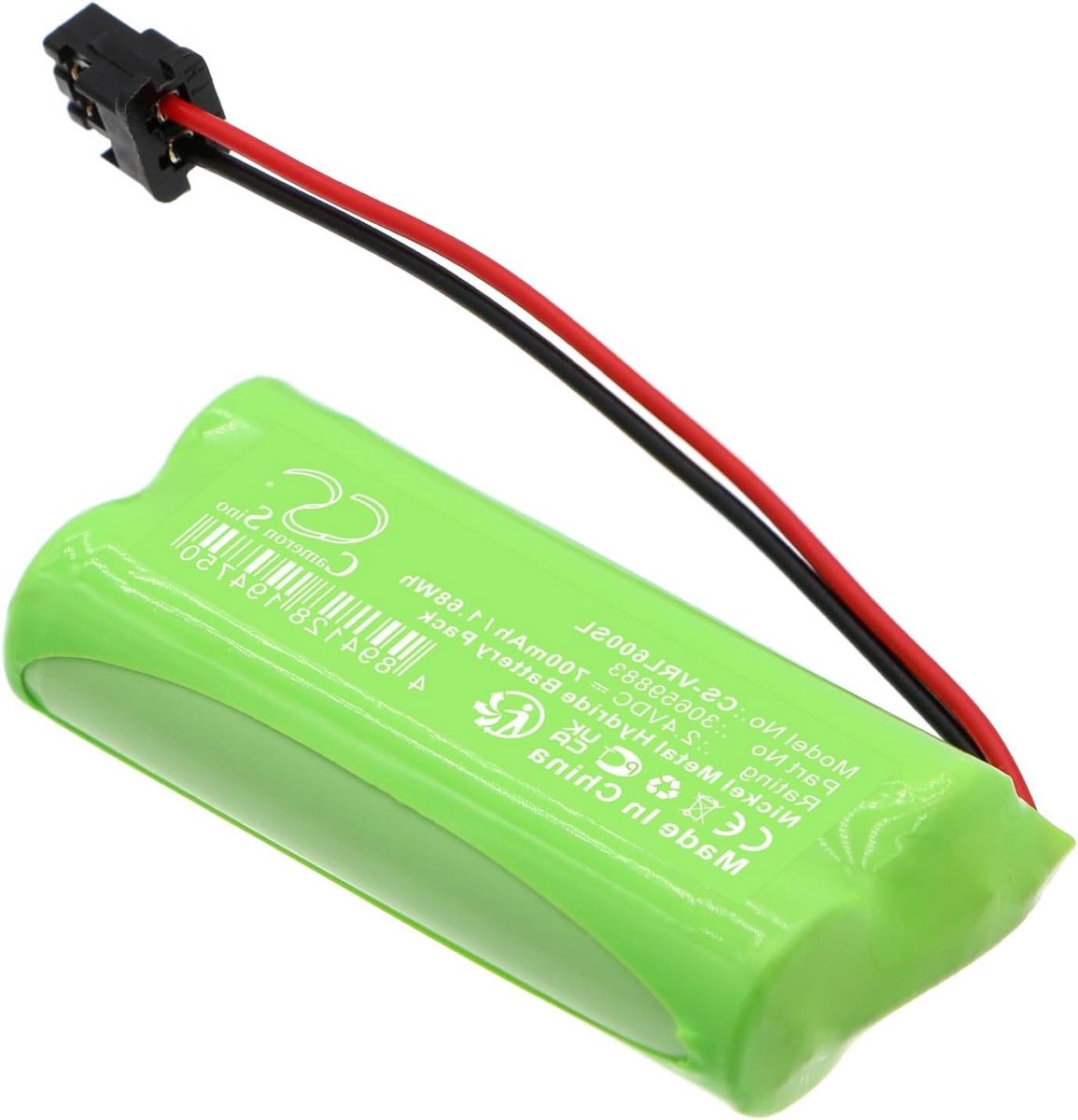 Batterij Vervanging - Accu Alarm - Alarm Systeem - Ni-MH Technologie - 700mAh - Groen