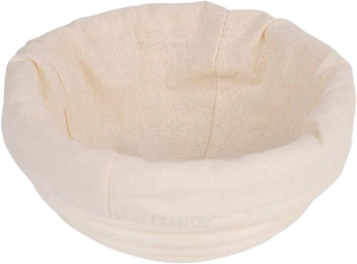 Rijsmand Brood - Banneton Deegmand - Zelf Brood Bakken - Natuurlijk Rotan Materiaal - 16x6 cm - Houtkleur