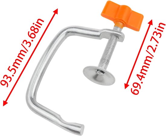 Pastamachine Klem - Deegroller Houder - Zelf Pasta Maken - Sterke Metalen Constructie - Tot 7 cm dikte - Zilverkleurig van Pastamachine — afbeelding 4