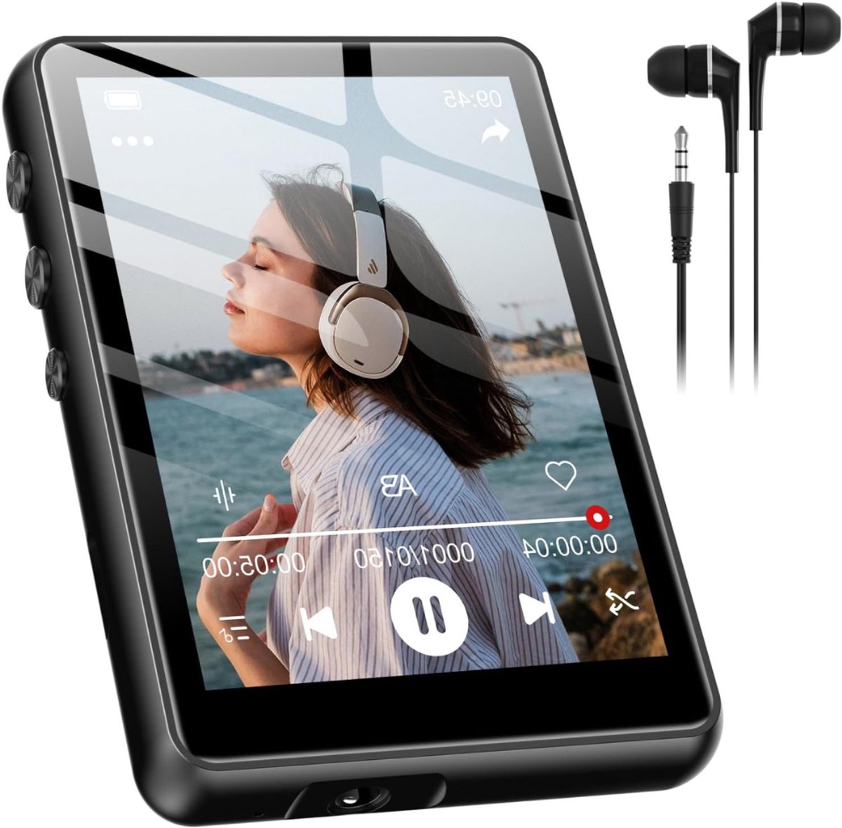 MRKK® MP3 Speler Bluetooth - FM-Radio - Zwart