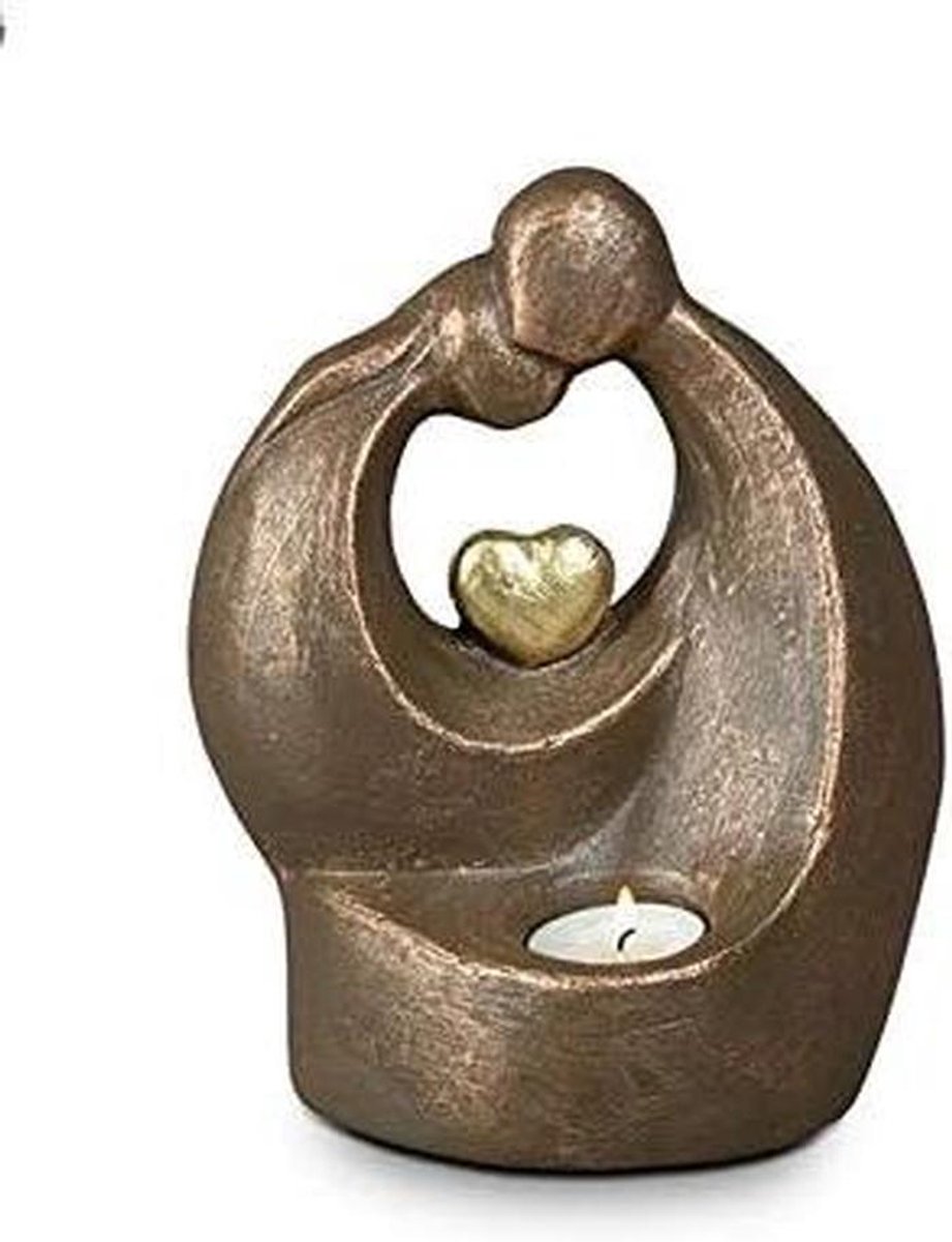 Mini Urn Kaarsenhouder - Herdenkingskaarsenhouder Urn - Herdenking Thuis - Uniek Kunstobject - 22 cm - Ø 16 cm