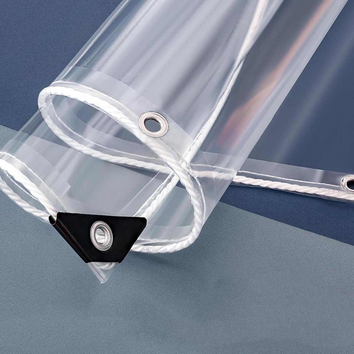 Transparant Zeil - Afdekzeil Waterdicht - Bescherming Tuin - Oogjes Elke 30cm - 1x2m - Transparant