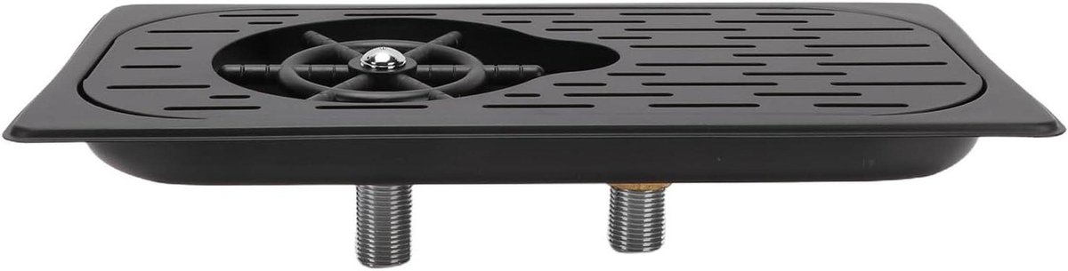 Glazenspoeler - Bekerwasser Gootsteen - Snel Glazen Reinigen - Hoge Druk Spraysysteem - 39x22.5x9.5 cm - Zwart