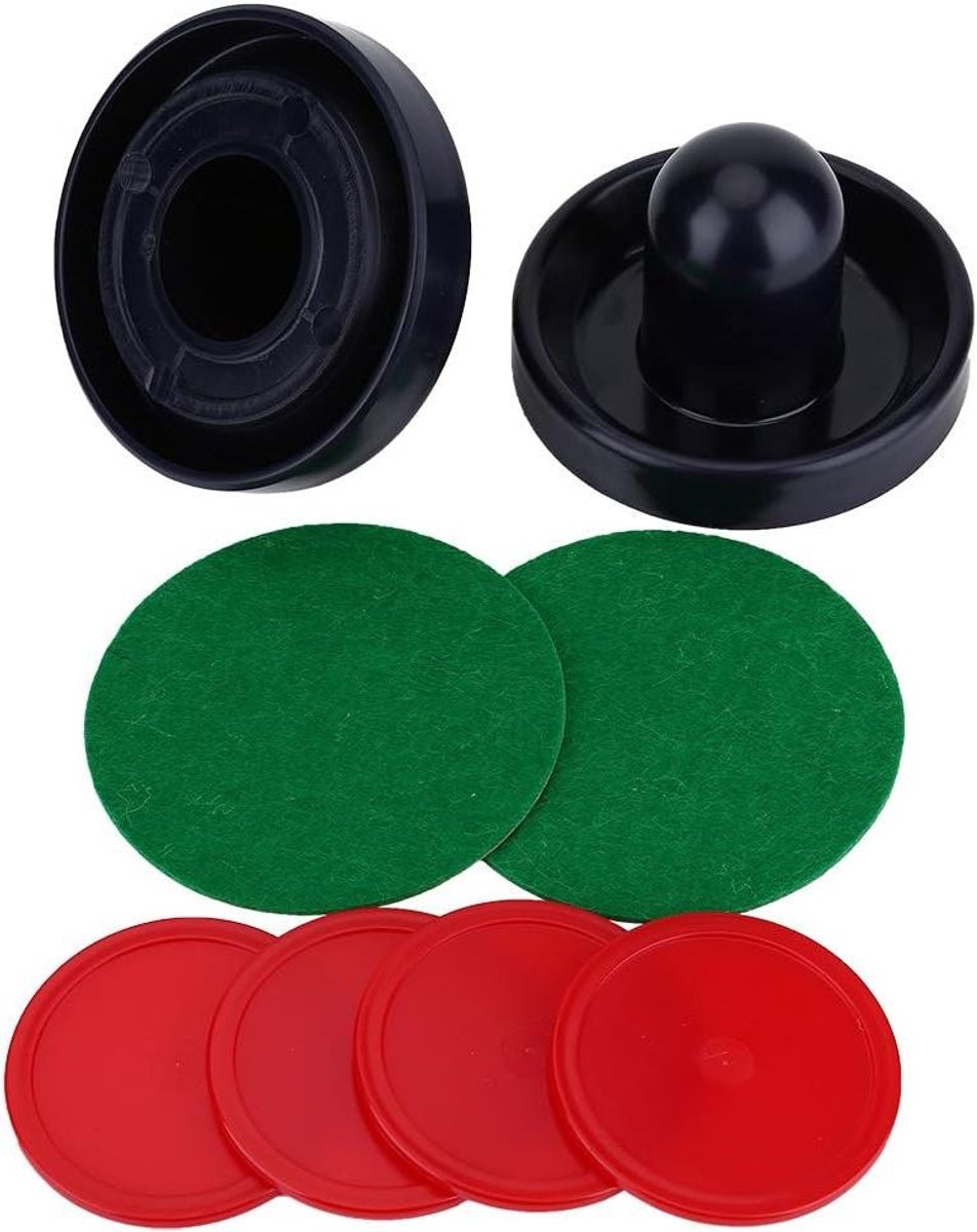 Air Hockey Set - Pucks en Paddles - Tafelspellen Spelen - Duurzaam Kunststof - 96 mm Duwer Diameter