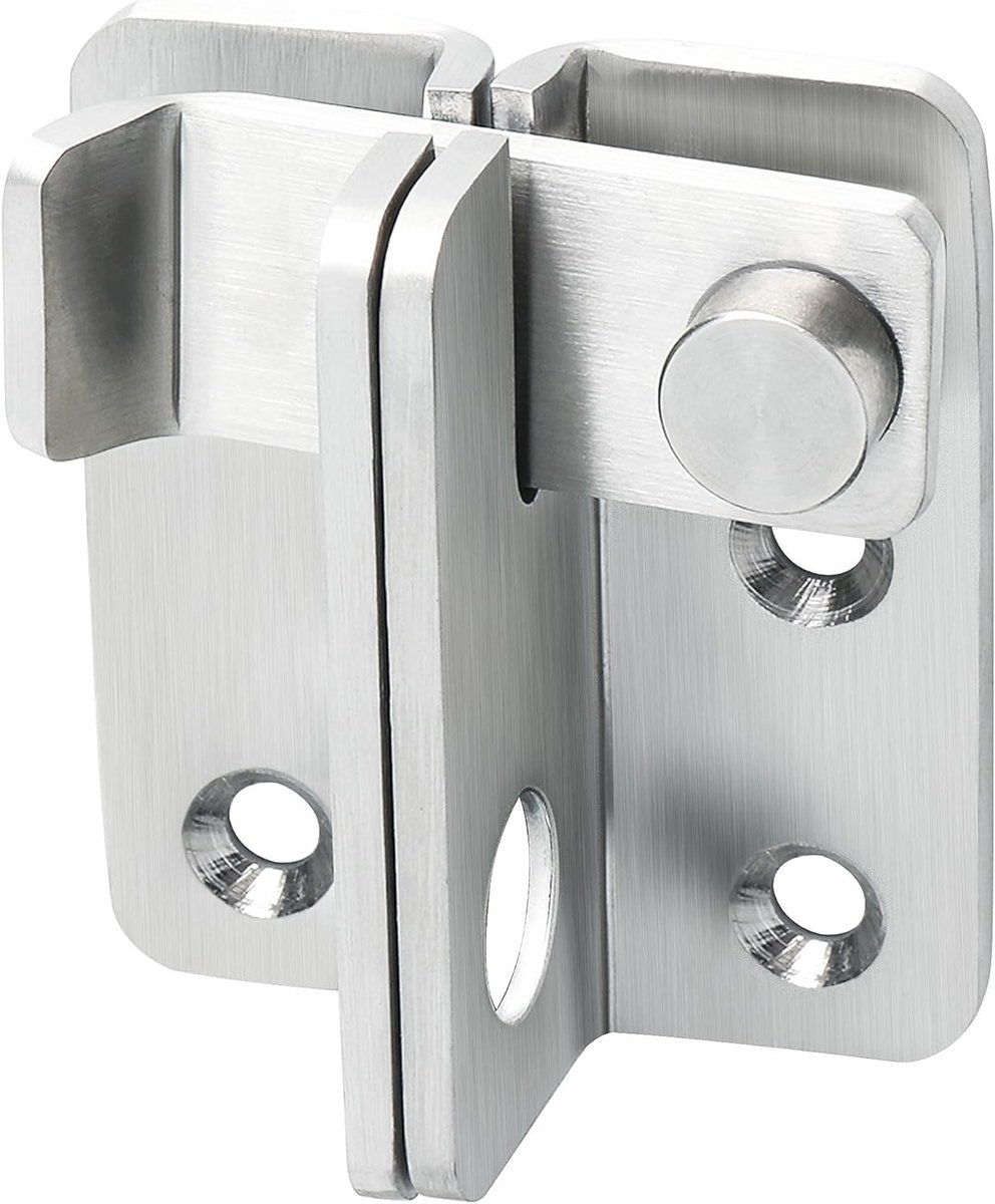 Roestvrijstalen Flip Latch Hasp Deurslot voor Veiligheid van Deuren, Ramen en Kasten, Ideaal voor Tuin en Binnengebruik, Geborsteld Afwerking, EMS3005