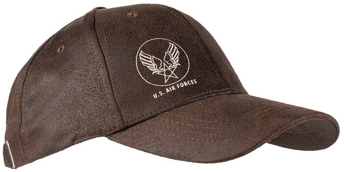 Baseball Cap U.S. Air Force Leder Look (PU) Blauw