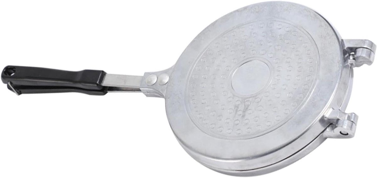 Dubbelzijdige Koekenpan - Tosti-ijzer Pan - Ontbijt Maken - Anti-aanbaklaag - 20 cm Diameter - Zwart