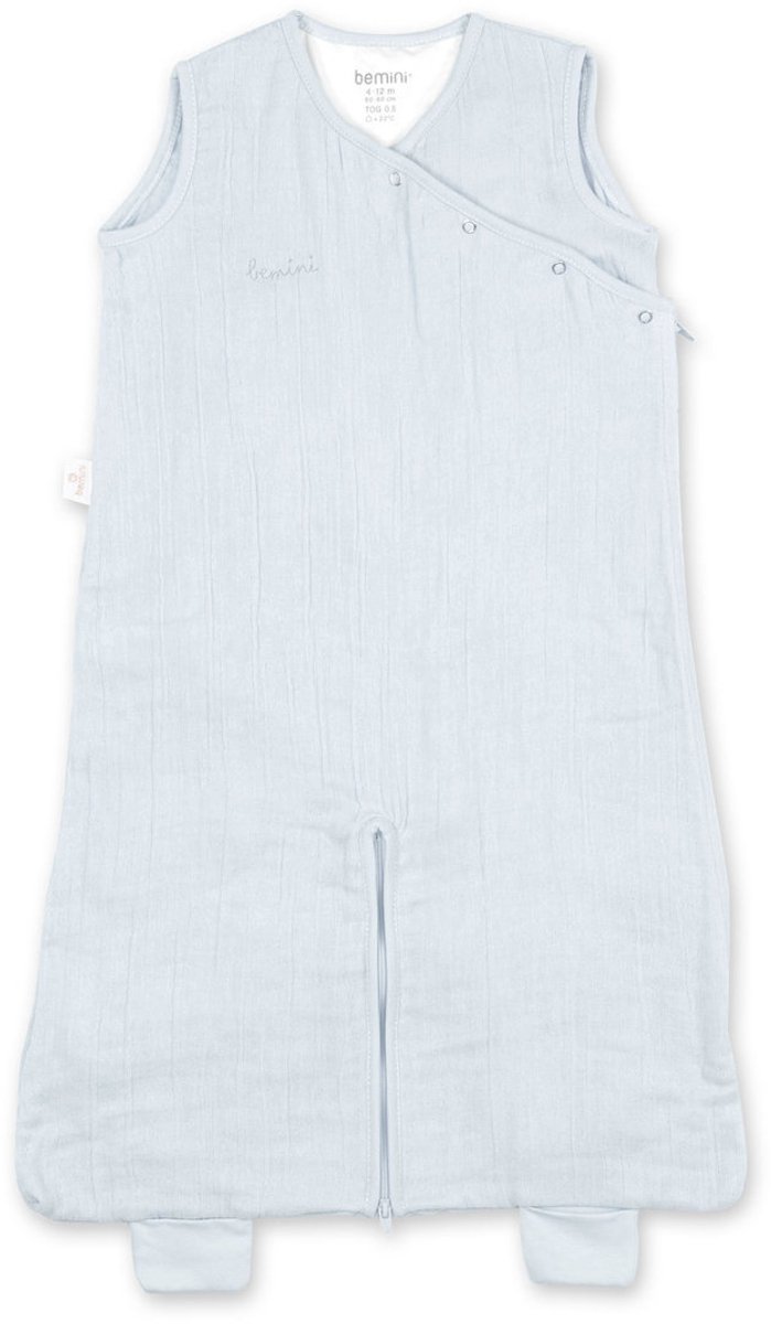 BEMINI Babyslaapzak - MAGIC BAG 4-12m - TOG 0.5 - Hydrofiele zomergaze - Glacier