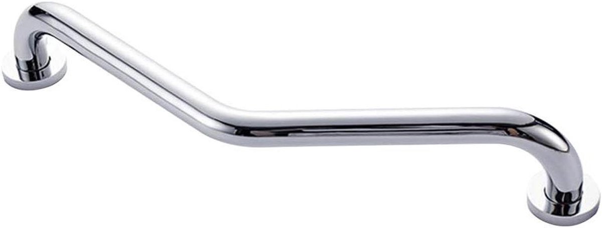 Badkamer handgreep - Veiligheidsleuning douche - Extra steun - Roestvrij staal - 43 cm lang - Zilver