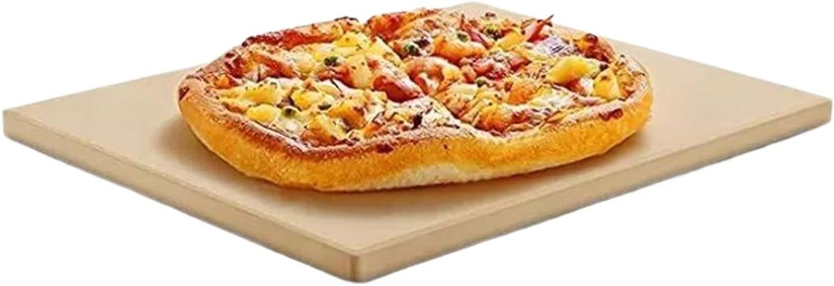 Pizza Steen - Bakplaat Oven - Brood Bakken - Warmte Vasthoudend - 26.5 cm - Multicolor