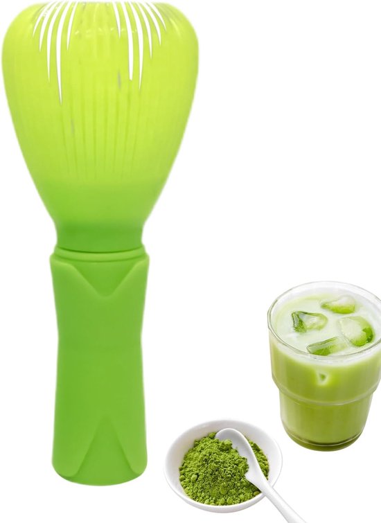 Mixer voor Thee - Klopper - Dranken Bereiden - Professionele Blender - 5.3 x 5.3 x 12.5 cm - Groen — afbeelding 5