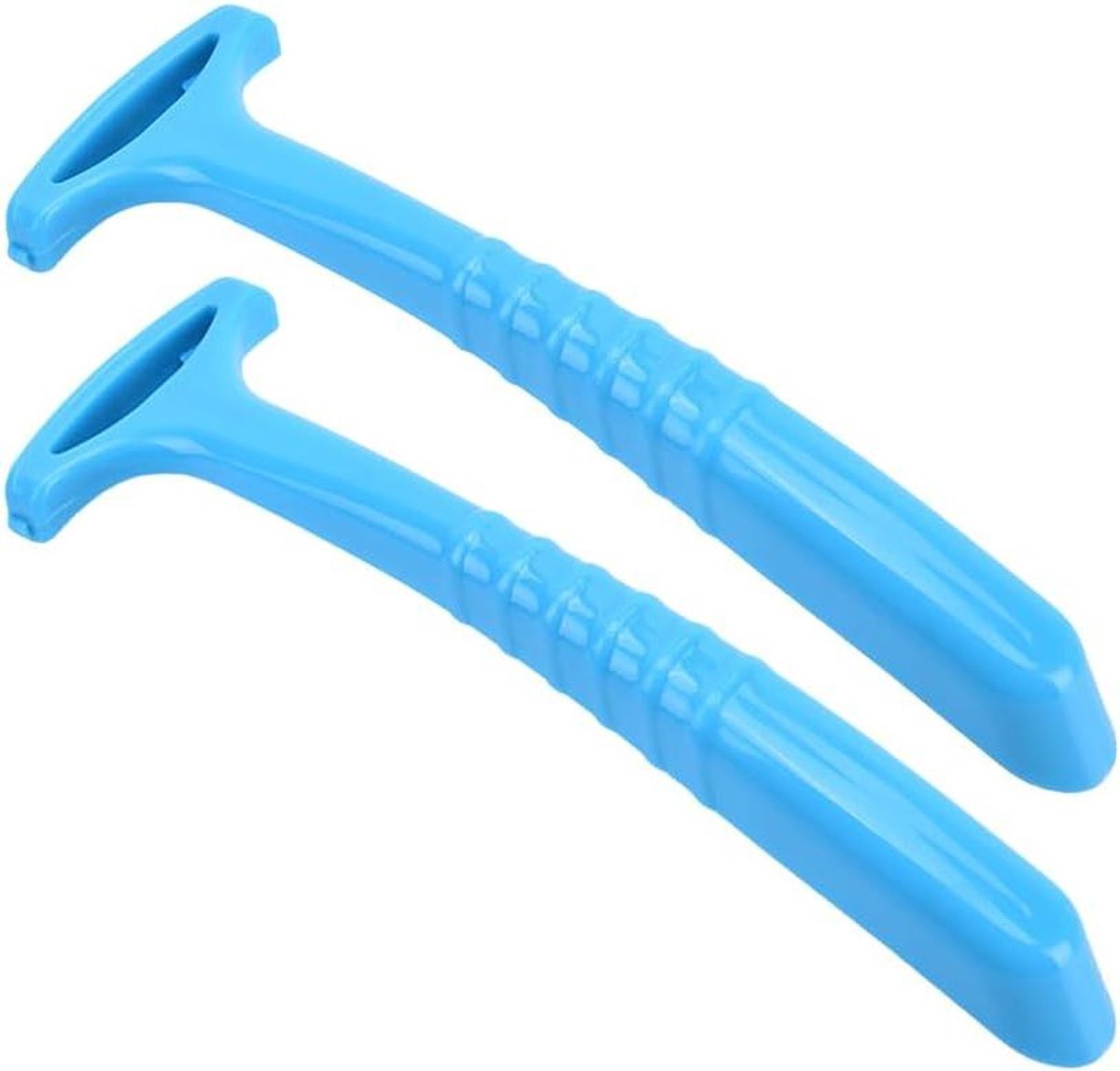 Voetverzorging set - Huid schraper - Dode huid verwijderen - Antislip handvat - 2 stuks - Blauw