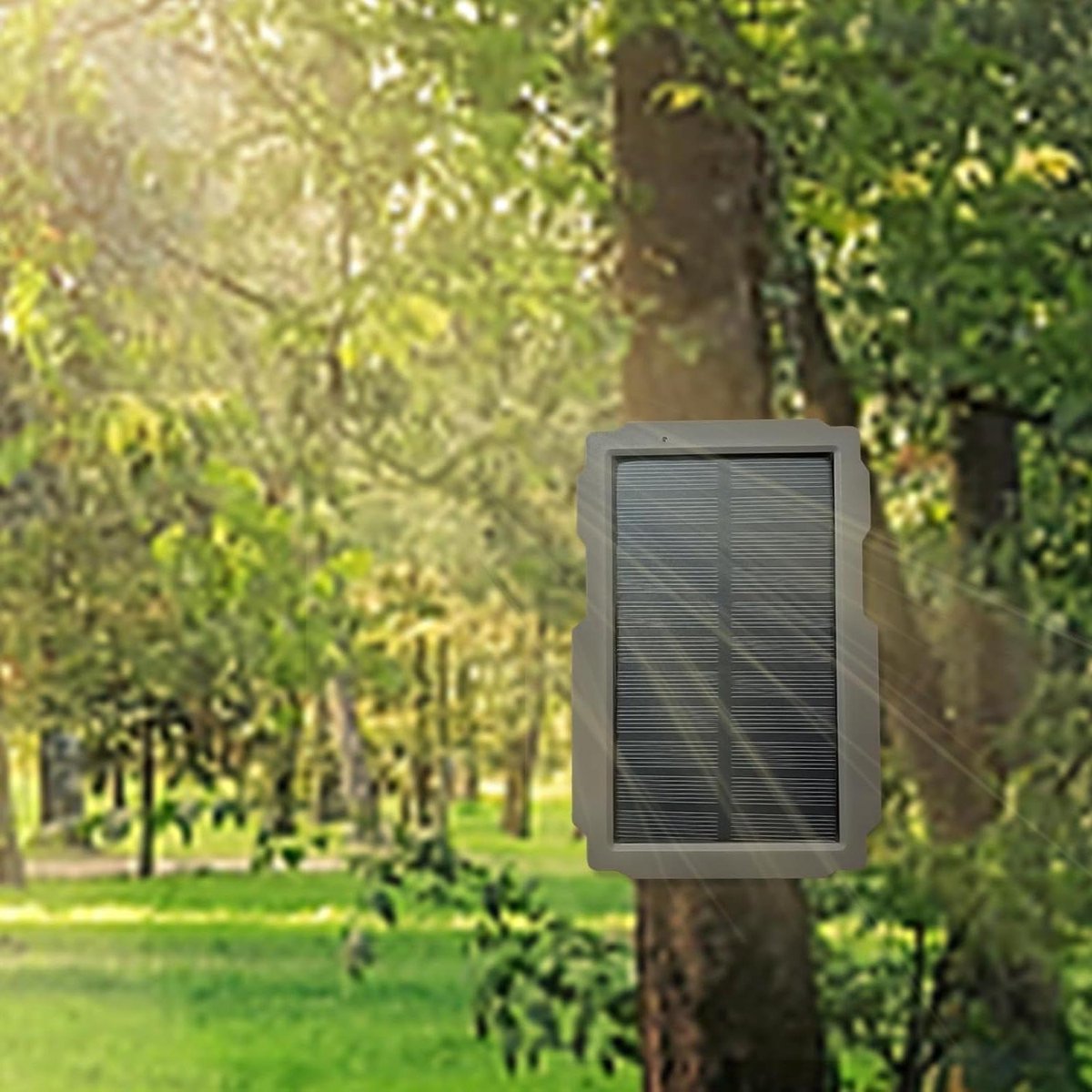 Zonnepaneel - Batterijpaneel Oplader - Camera Voeden - Efficiënte Zonneconversie - 3000mAh - Zwart