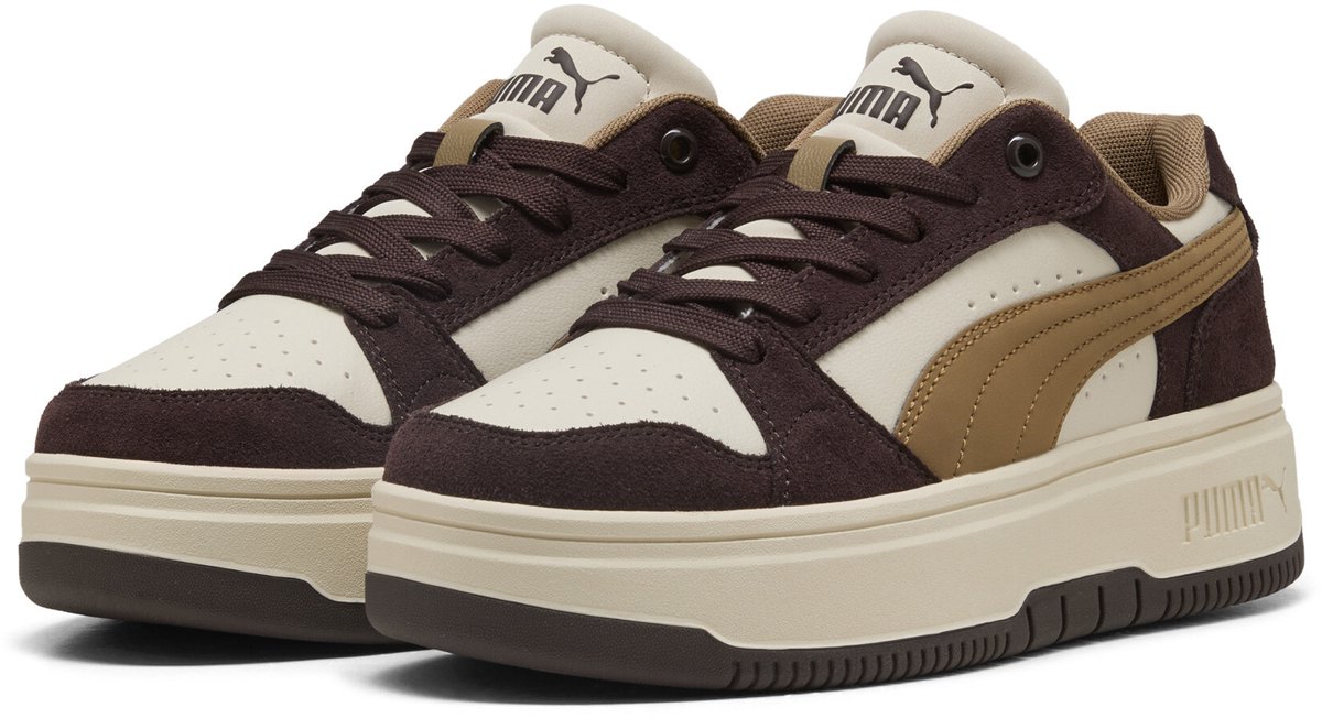 Rebound Femme Low SD Alpine Snow-soft Taupe-chocolate Fondue