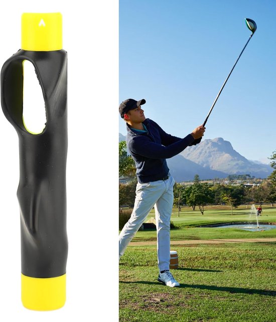 Golf Grip Trainer - Swing Hulp - Kinderen Leren Golf - Verstelbare Riem - 169 cm Pakket - Geel van GOLF — afbeelding 3