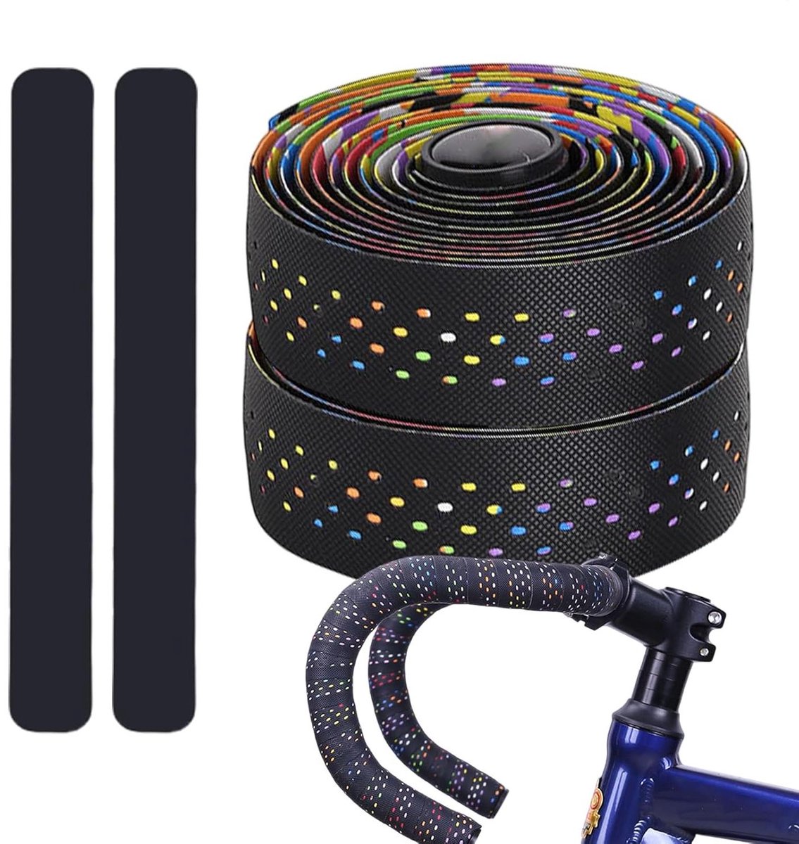 Stuurband Fiets - Grip Band - Comfortabel Fietsen - Schokabsorberend Schuim - 1 Meter - Zwart