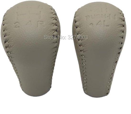 Versnellingspook Knop - Schakelknop Auto - Comfortabel Rijden - Hoogwaardig Materiaal - 5 Snelheden - Beige — afbeelding 3