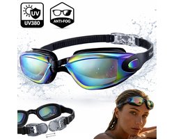 Boncy® Premium Zwembril - Duikbril met UV Bescherming & Anti Condens - Verstelbare Zwembril voor Volwassenen & Kinderen Kind - Zwembrillen voor Dames & Heren