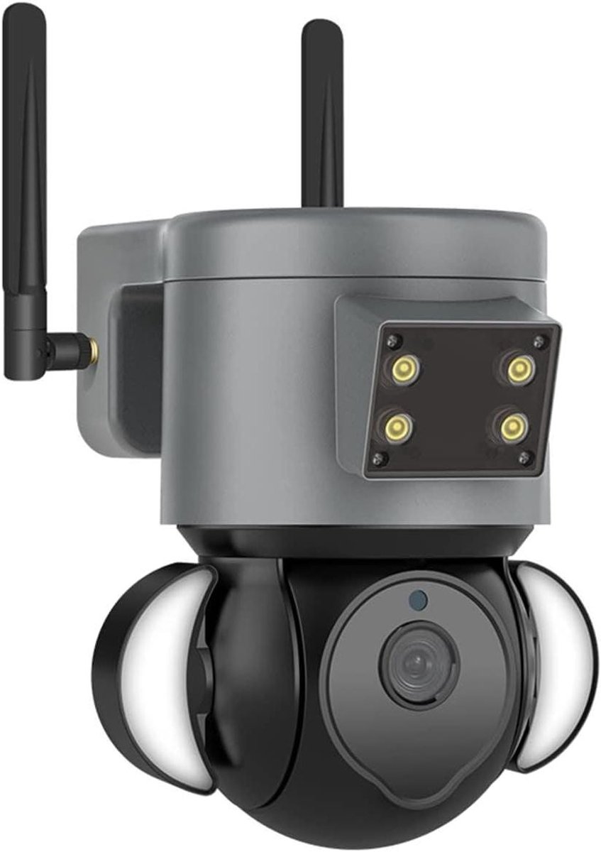 4G Wifi Camera - IP Camera Beveiliging - Buiten Bewaken - Bewegingsdetectie Tracking - 4MP Resolutie - Grijs