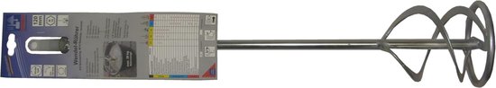Wentelmixer - Roerstaaf mixer - Taaie materialen mengen - Mengt van onder naar boven - 120x600 mm - Verzinkt van Merkloos — afbeelding 2