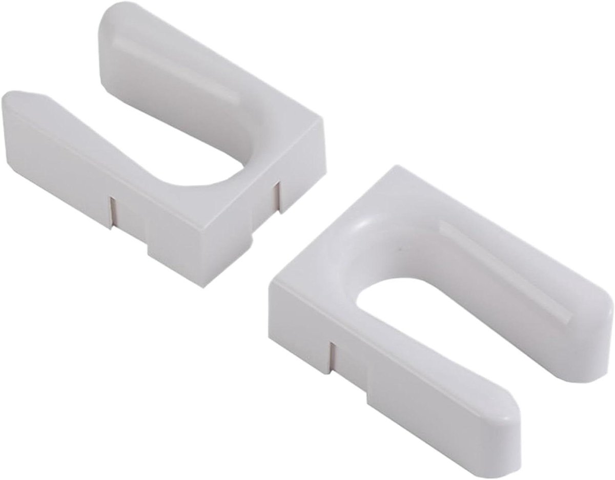Wandschoenorganizer - Schoenenrek - Ruimte Besparen - Zonder Boren - 2-delig - Wit