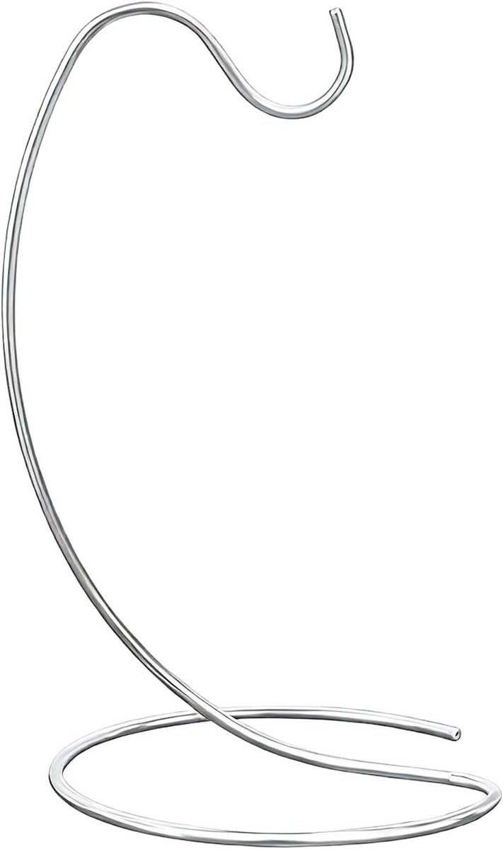 Bananenhouder - Fruitboom standaard - Fruit bewaren - Verticale opslag - 28H cm - Zilver
