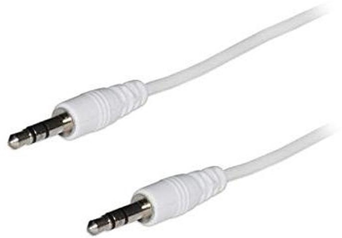 Audio Kabel - Aux Kabel - Muziek Afspelen - 3.5mm Jack - 1.5 Meter - Wit