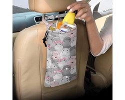 Autobak - Afvalzak - Auto Opruimen - Opvouwbaar - Verstelbaar - Puzzle Hippos
