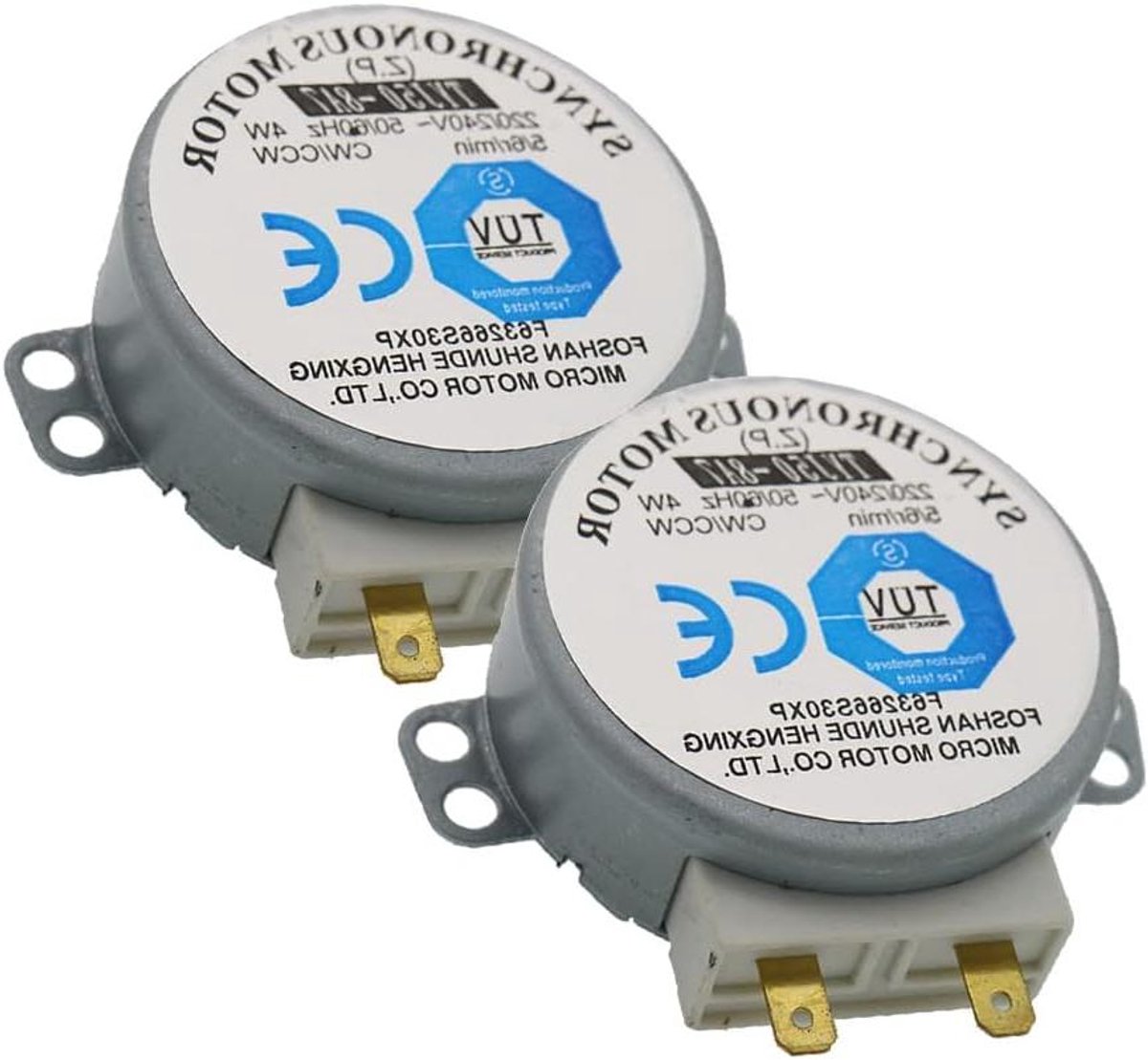 Synchrone motor - Kleine motor - Apparaten aandrijven - Laag geluidsniveau - 2 stuks - Metaal