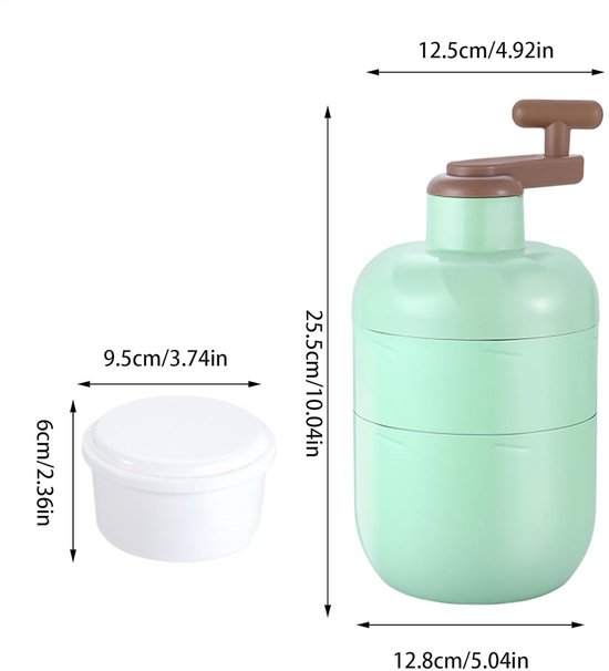 Ijsschep Machine - Sneeuw Kegel Maker - Verfrissing Maken - Handmatige Bediening - 13 x 13 x 13 cm - Wit — afbeelding 4