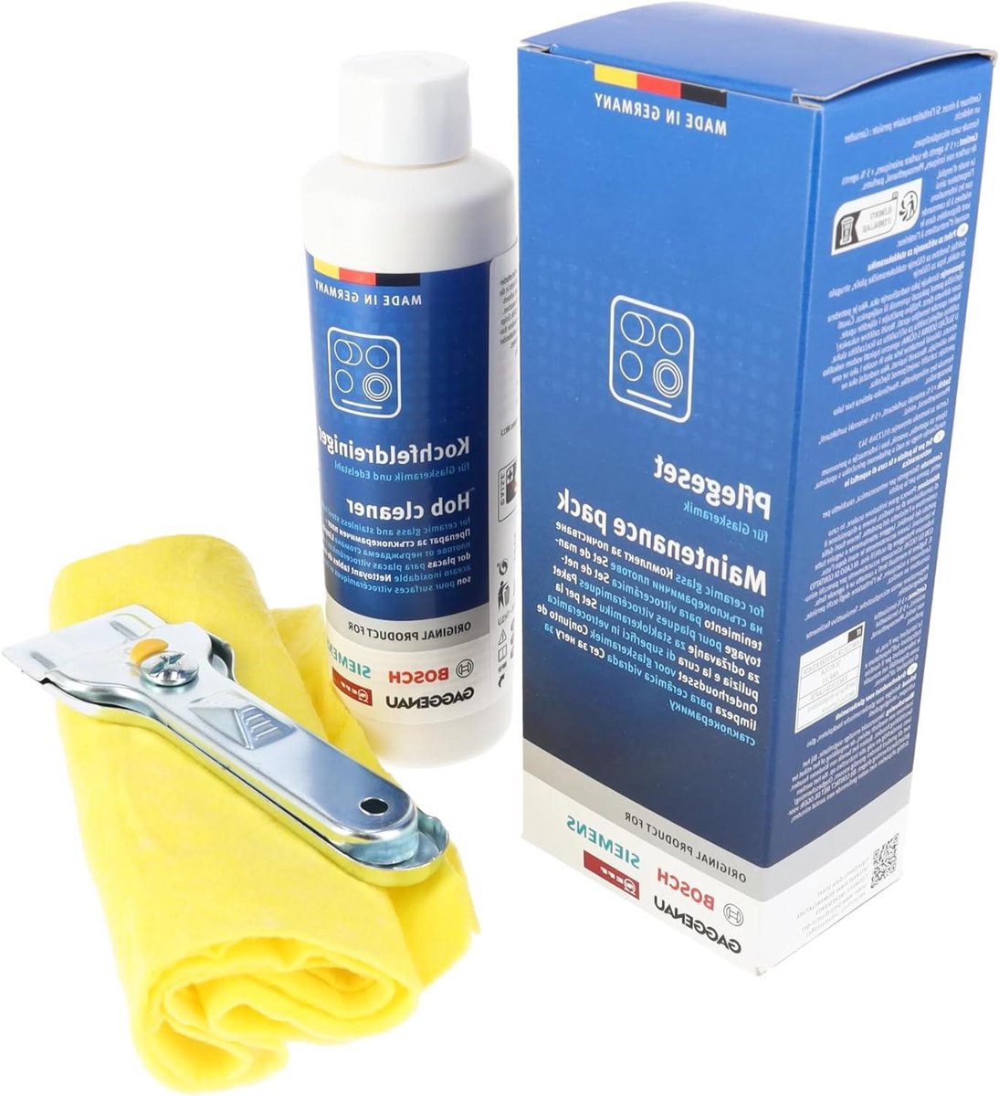 Inductie Kookplaat Reinigingsset - Glas Reiniger Kit - Kookplaat Schoonmaken - Krasvrije Glasschraper - 1 Set - Niet gespecificeerd