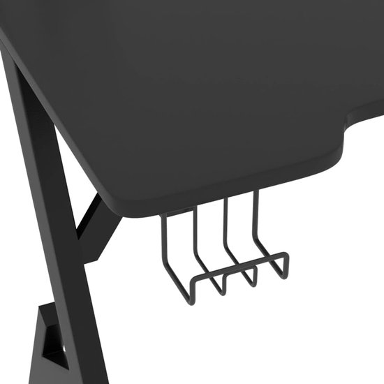 Gaming bureau - Computertafel Secretaire - Thuiswerken Gamen - Y-frame Stabiliteit - 90 x 60 x 75 cm - Zwart — afbeelding 2