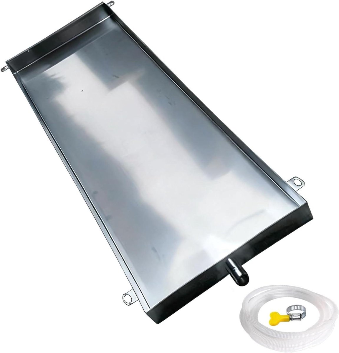 Opvangbak Wasmachine - Lekbak Roestvrijstaal - Voorkom Lekkage - Roestvrijstaal 304/201 - 60x60 cm - Zilver
