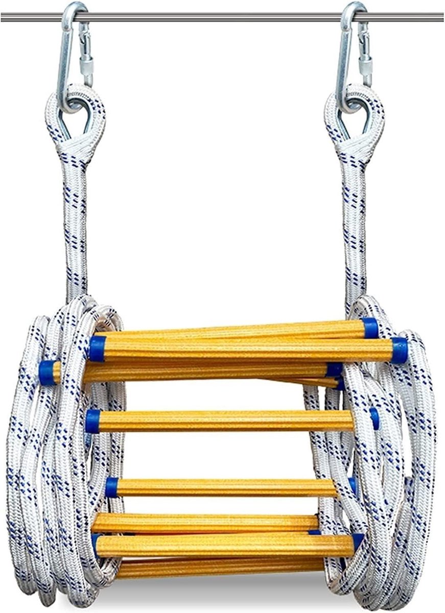 Noodladder - Brandladder reddingsladder - Noodsituaties ontvluchten - Geen installatie nodig - S - Zwart