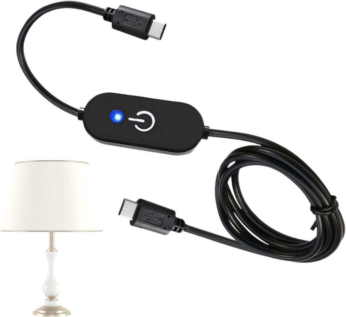 LED Dimmer - Lichtsterkte Regelaar - Verlichting Aanpassen - Touch Bediening - 100 cm - Zwart