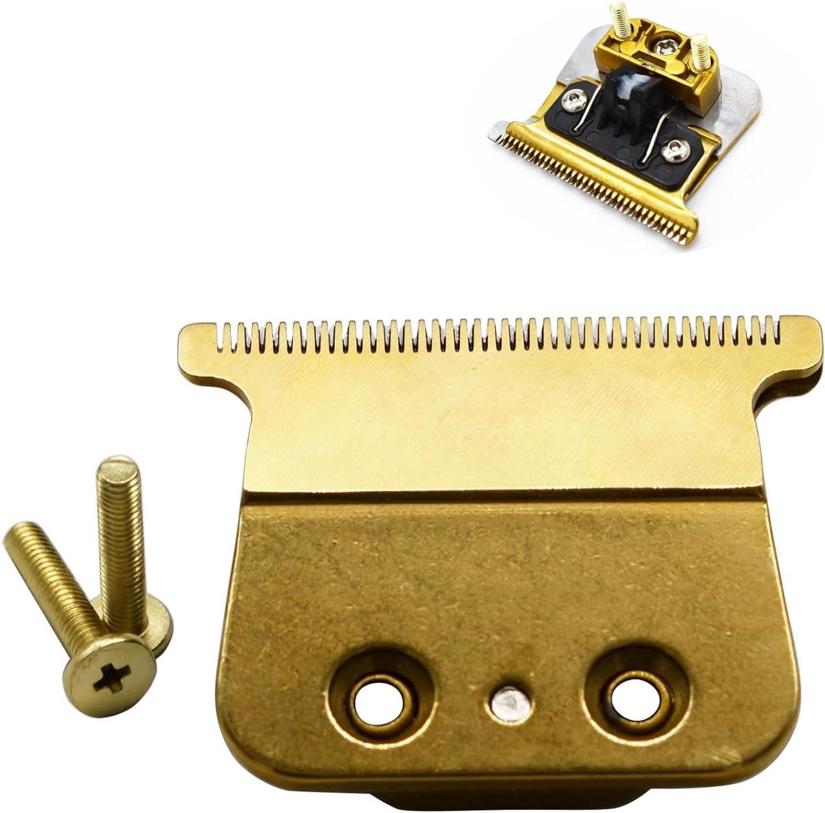 Reservemessenset Tondeuse - Vervangende Mesjes - Haar Trimmen - Nul-Overlap Instelbaar - 42 cm - Goud