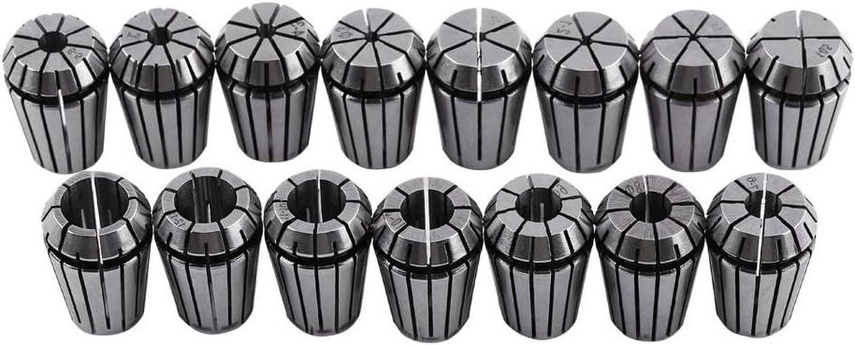 Veerhulzen Set - Spantangen Precisie - CNC Graveren - Hoge Precisie - 1-13 mm - Metaal