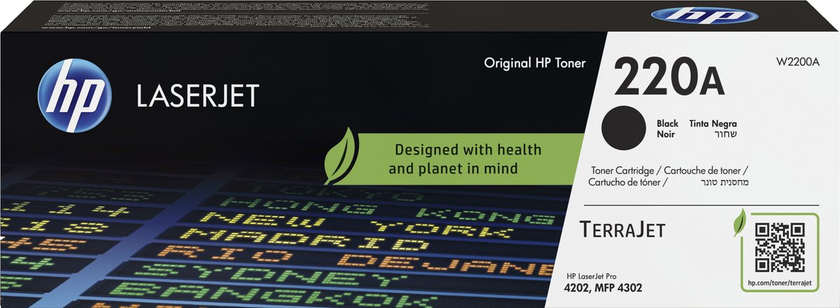 HP 220A originele LaserJet-tonercartridge, zwart