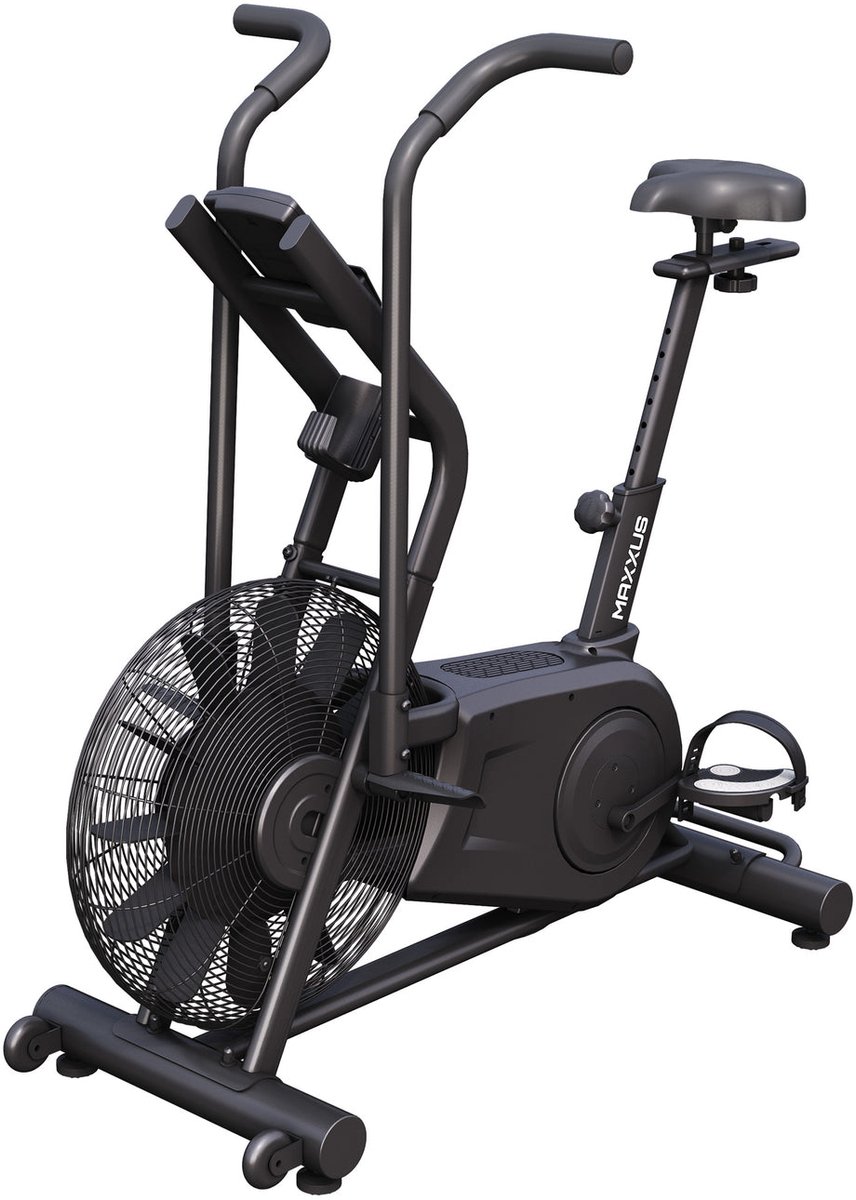 MAXXUS Airbike - 8 Programma's - Indoor Cycle - Zwart