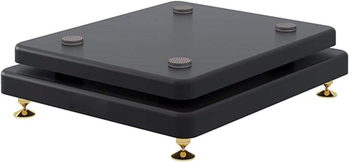 Luidspreker Isolatie Stand - Subwoofer Voeten - Optimale Audio - Vaste Koperen Spikes - 35x40x8cm - Zwart
