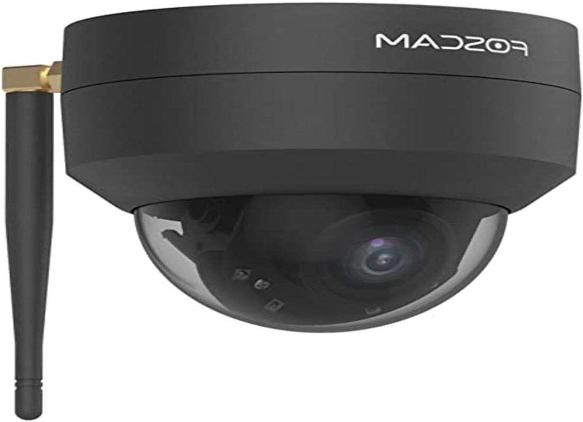 IP Camera Buiten - Dome Camera - Beveiliging Thuis - Intelligente Bewegingsdetectie - 4 MP - Zwart