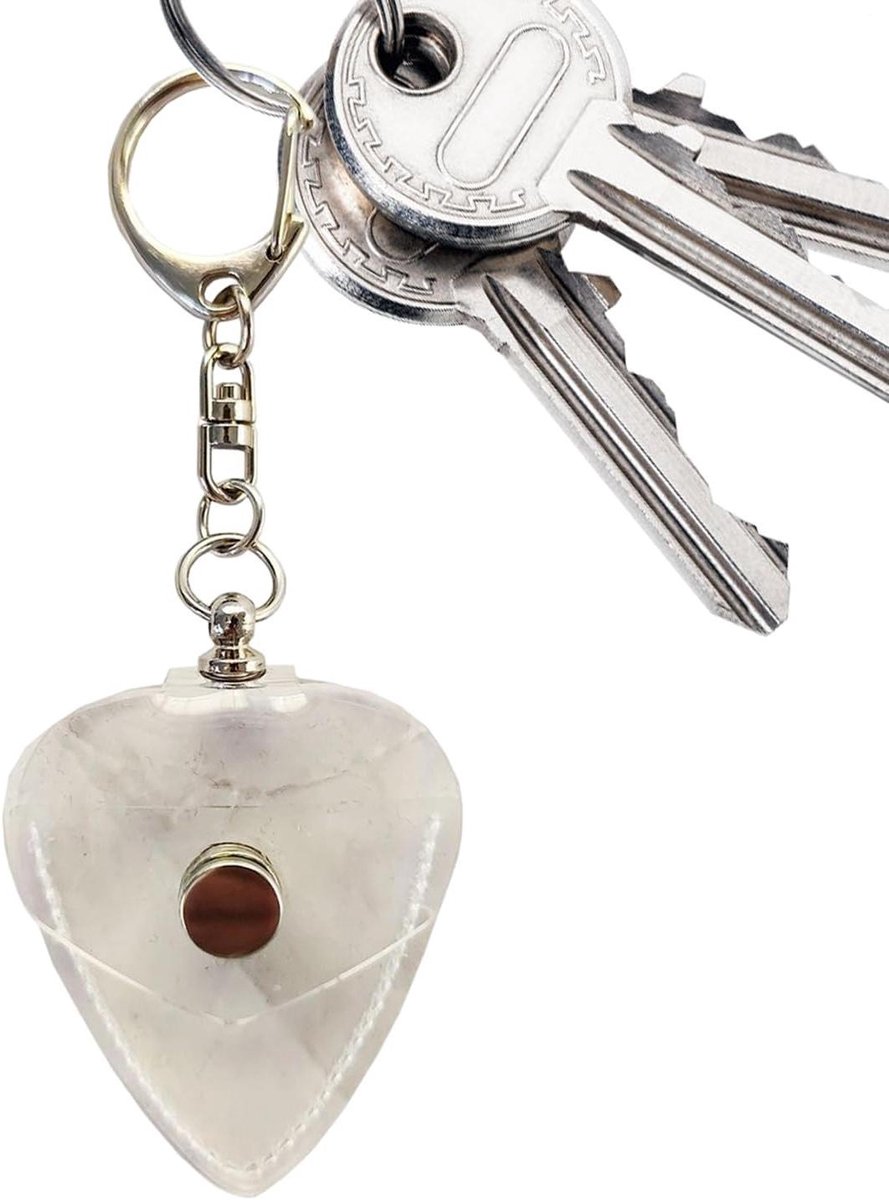 Plectrum Houder - Pick Container - Muziek Organiseren - Met Sleutelhanger - 118 cm - Transparant