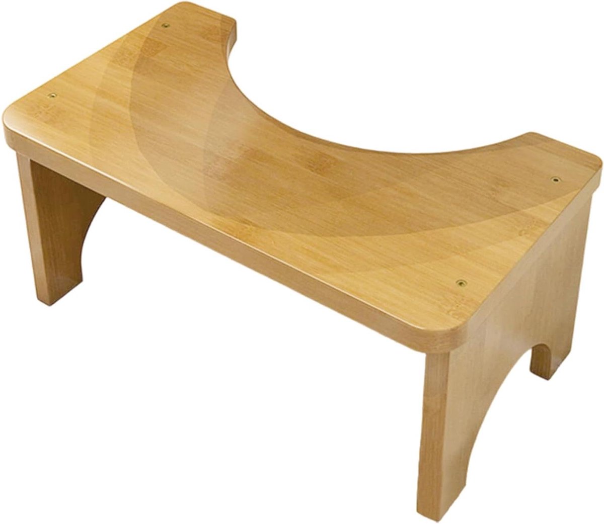 Toiletkruk Krukje - Houten Opstapje - Natuurlijke Houding - Ergonomisch Ontwerp - 40 x 210 x 40 mm - Houtkleur