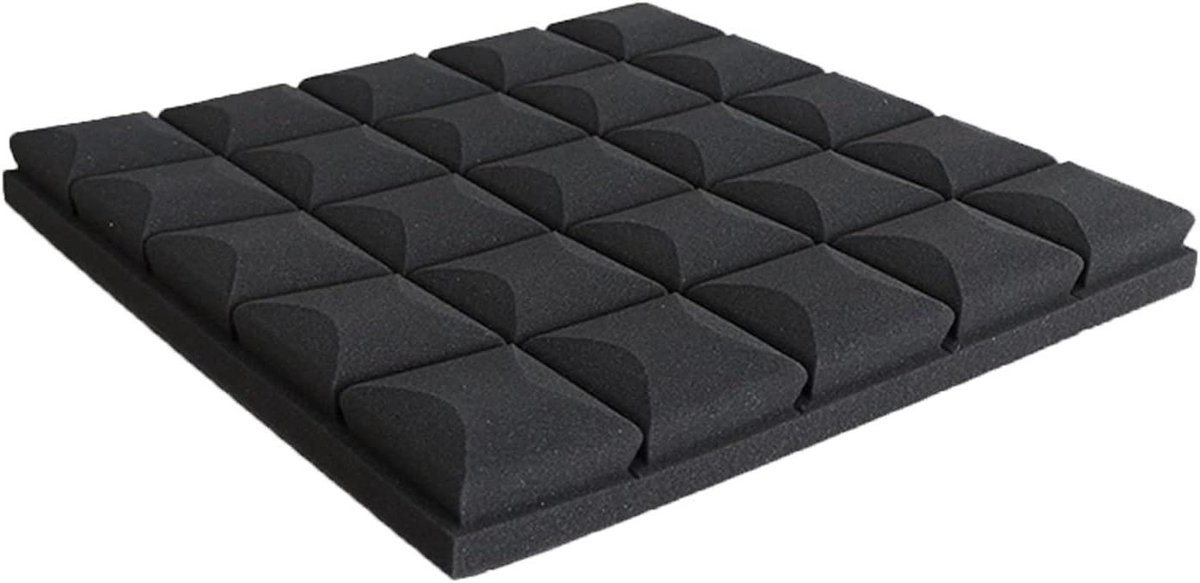 Akoestisch Schuim - Geluidsisolatie Panelen - Studio Geluid - Hoge Dichtheid - 10 Stuks 50x50 - Zwart