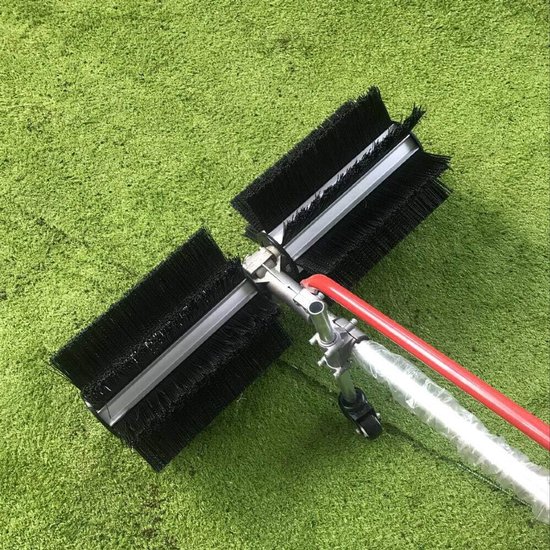 Benzine Veegmachine - Motorbezem - Oprit Reinigen - 60cm Veegrol - 43cc Motor - Zwart — afbeelding 3