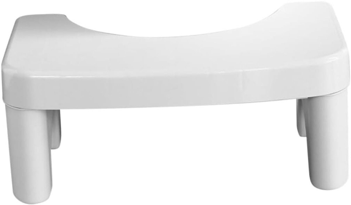 Toiletkruk - Voetenbankje - Ondersteuning bij toiletgang - Antislip bodem - 39 x 21 x 17 cm - Wit