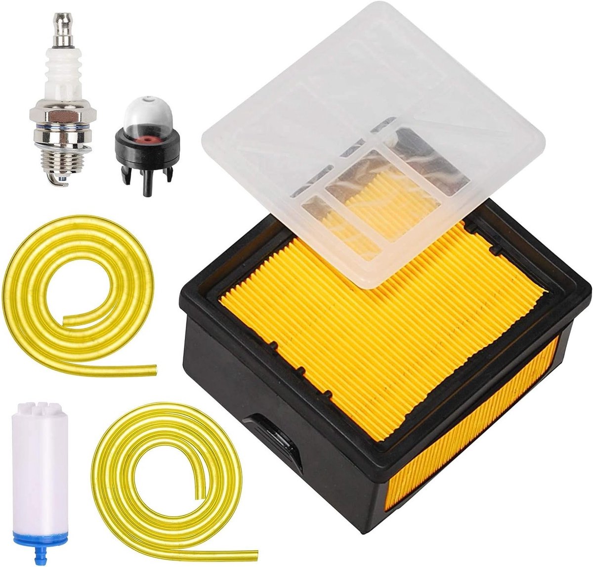 Complete Luchtfilter en Brandstoffilter Set met Bougie voor Betonsnijmachine K760 en K 760 - Vervangingsonderdelen voor Optimale Prestaties en Onderhoud