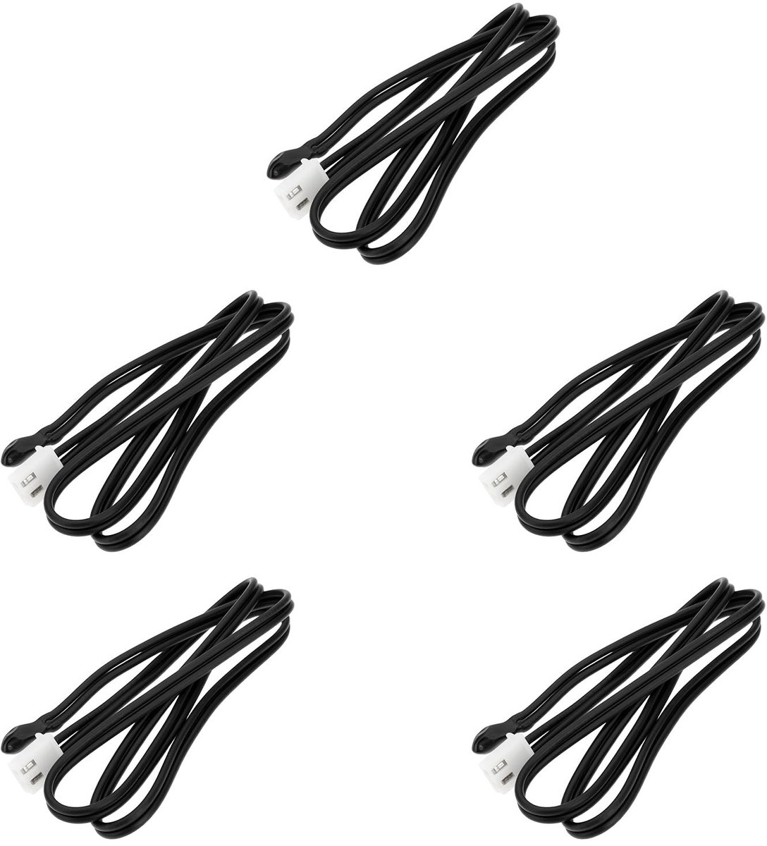 aladdien - Thermistor Temperatuur Sensor - 5x 15K NTC - 40cm - Voor Thermostaten - Industrieel Gebruik - Temperatuurmeting - Temperatuursensor - Ges...
