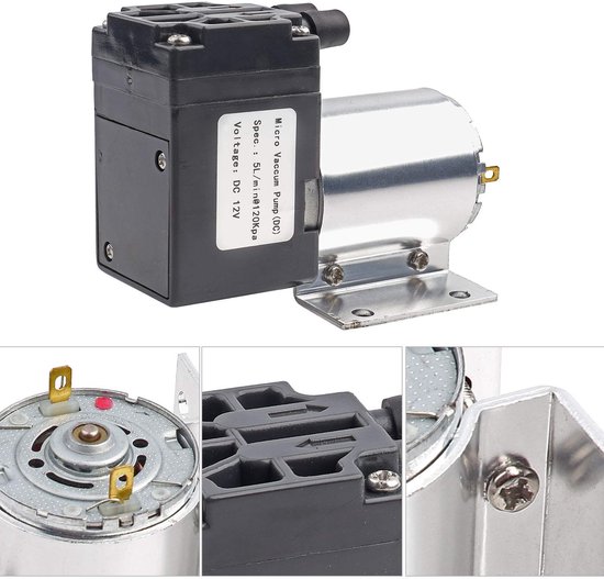 ONF3 - Mini Vacuum Pump - 12V 5L/min - Ondersteuning voor Auto en Motorhomes - Compact en Krachtig - Ideaal voor Luchtbedden - Gebruiksvriendeli... van Merkloos — afbeelding 5