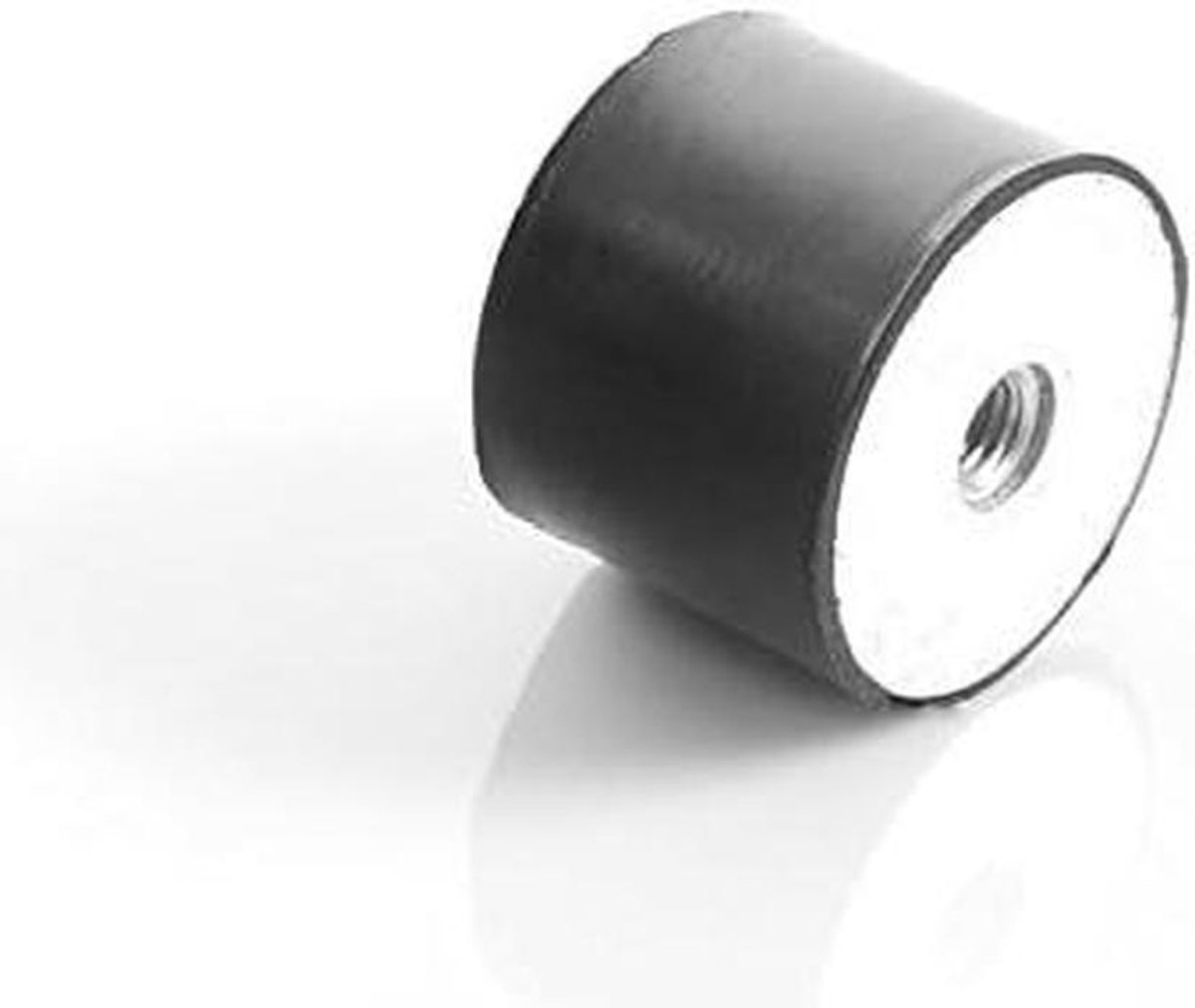 Machinevoet - Rubberen buffer - Trillingen dempen - Met binnendraad - 75 x 55 mm - Zwart